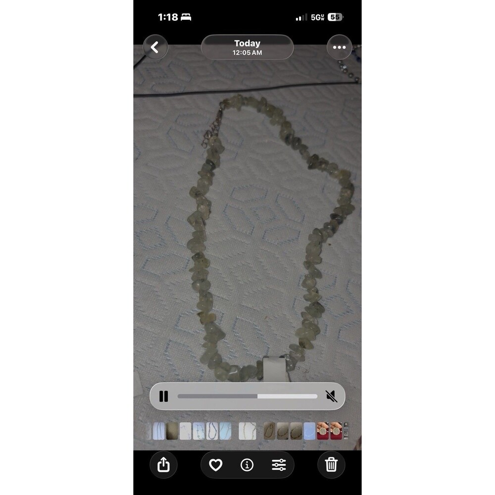 Prehnite Chip Necklace